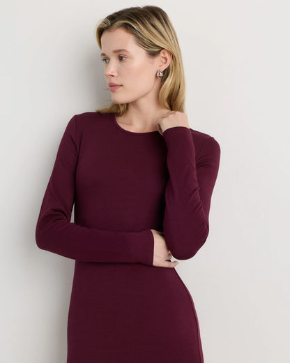 Long Sleeve Knit Maxi Dress - XS / Deep Navy