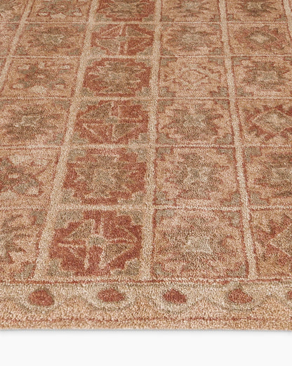 Cambria Wool Rug - 5' x 8' / Rust