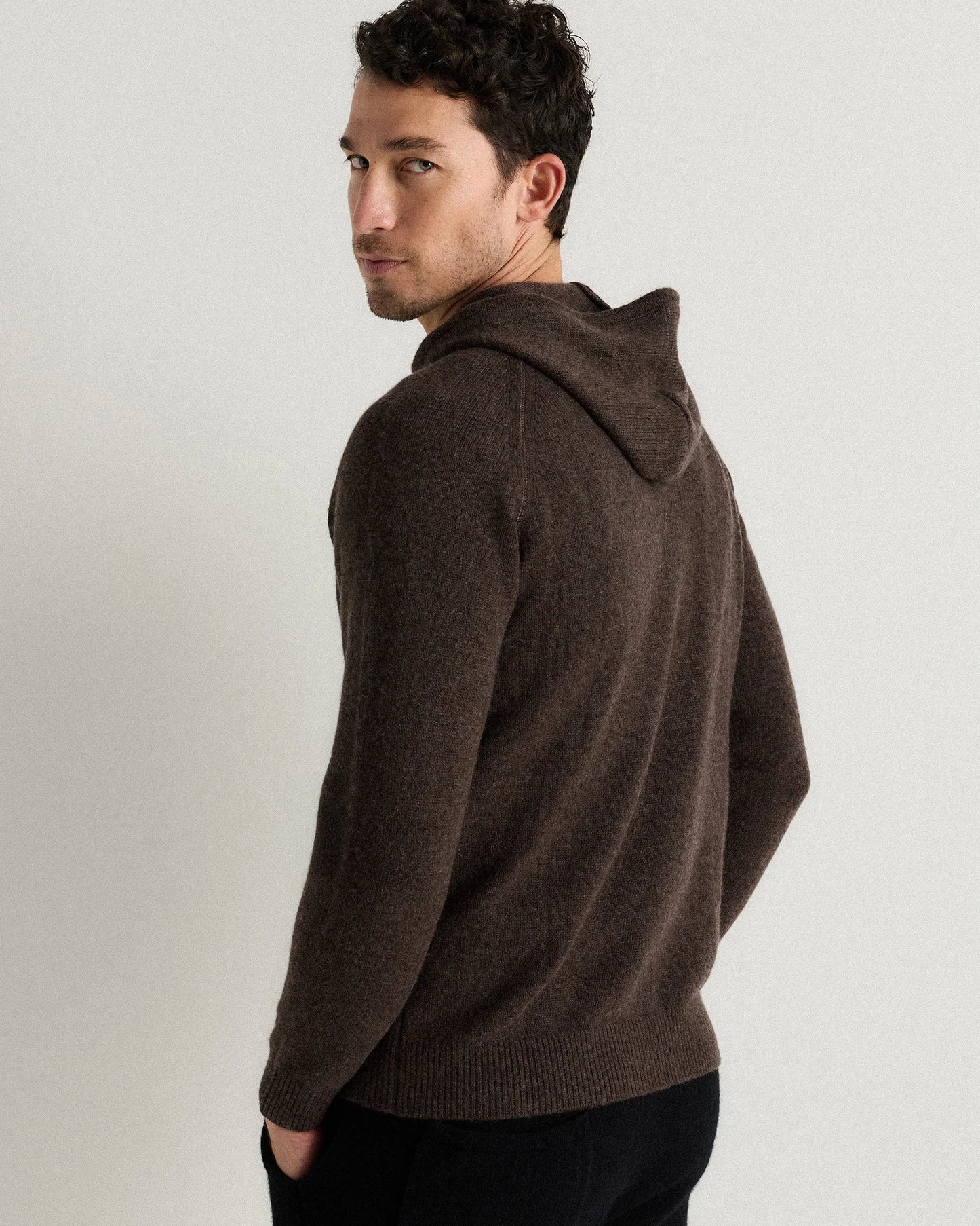 Mongolian Cashmere Pullover Hoodie - XS / Sea Spray Green