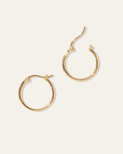 Midi Hoops - One Size / Gold Vermeil