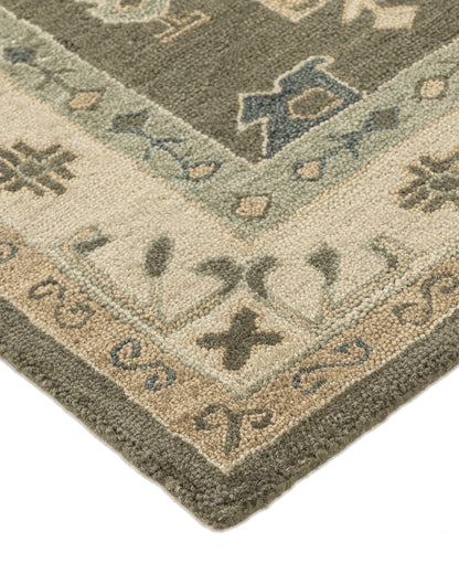 Callum Wool Rug - 3' x 5' / Green