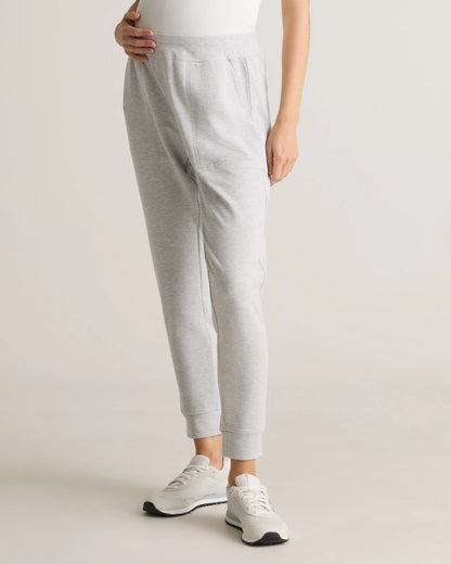 SuperSoft Fleece Maternity Joggers - XS / Off-White