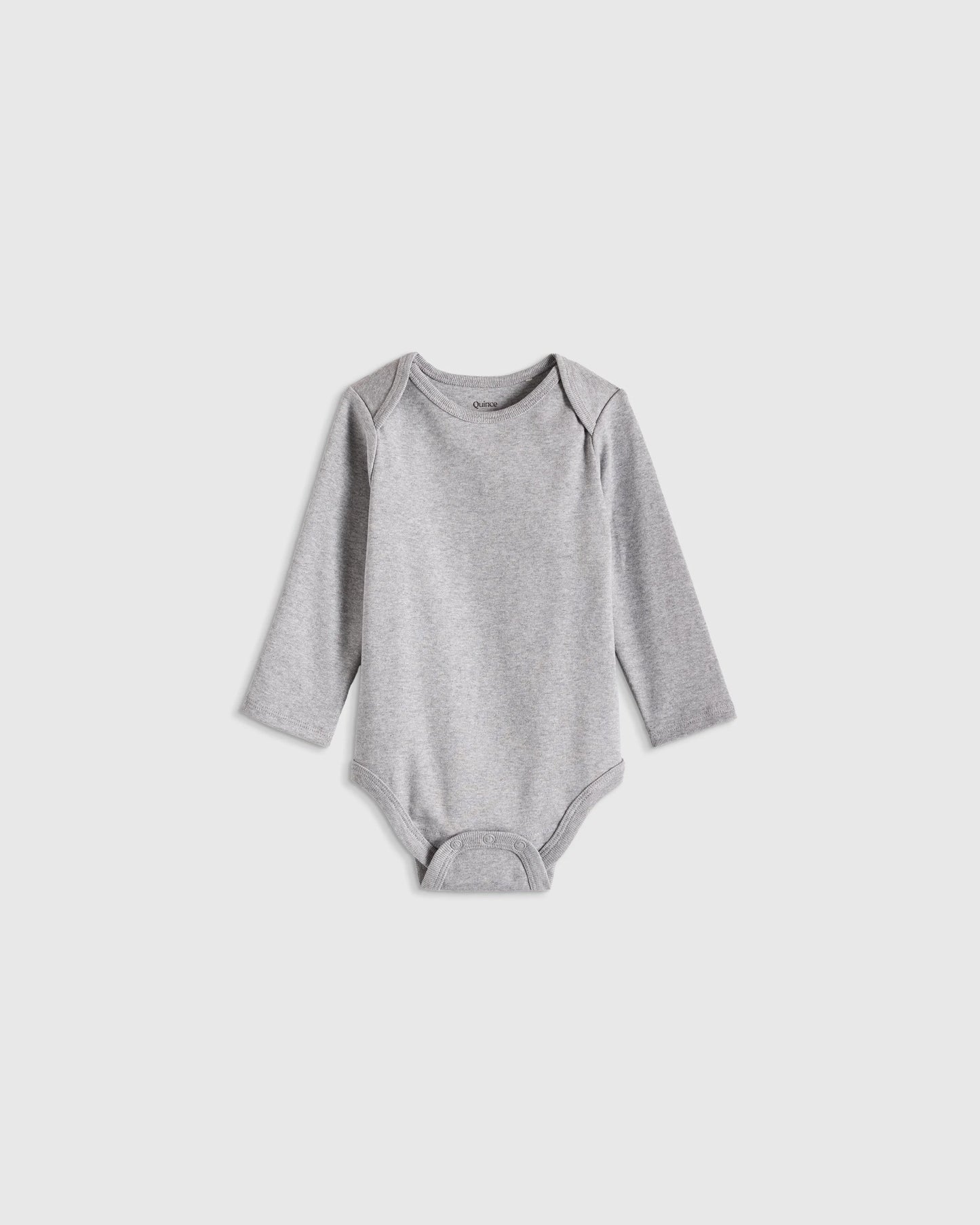 100% Organic Cotton Long Sleeve Bodysuit - 0-3M / Safari