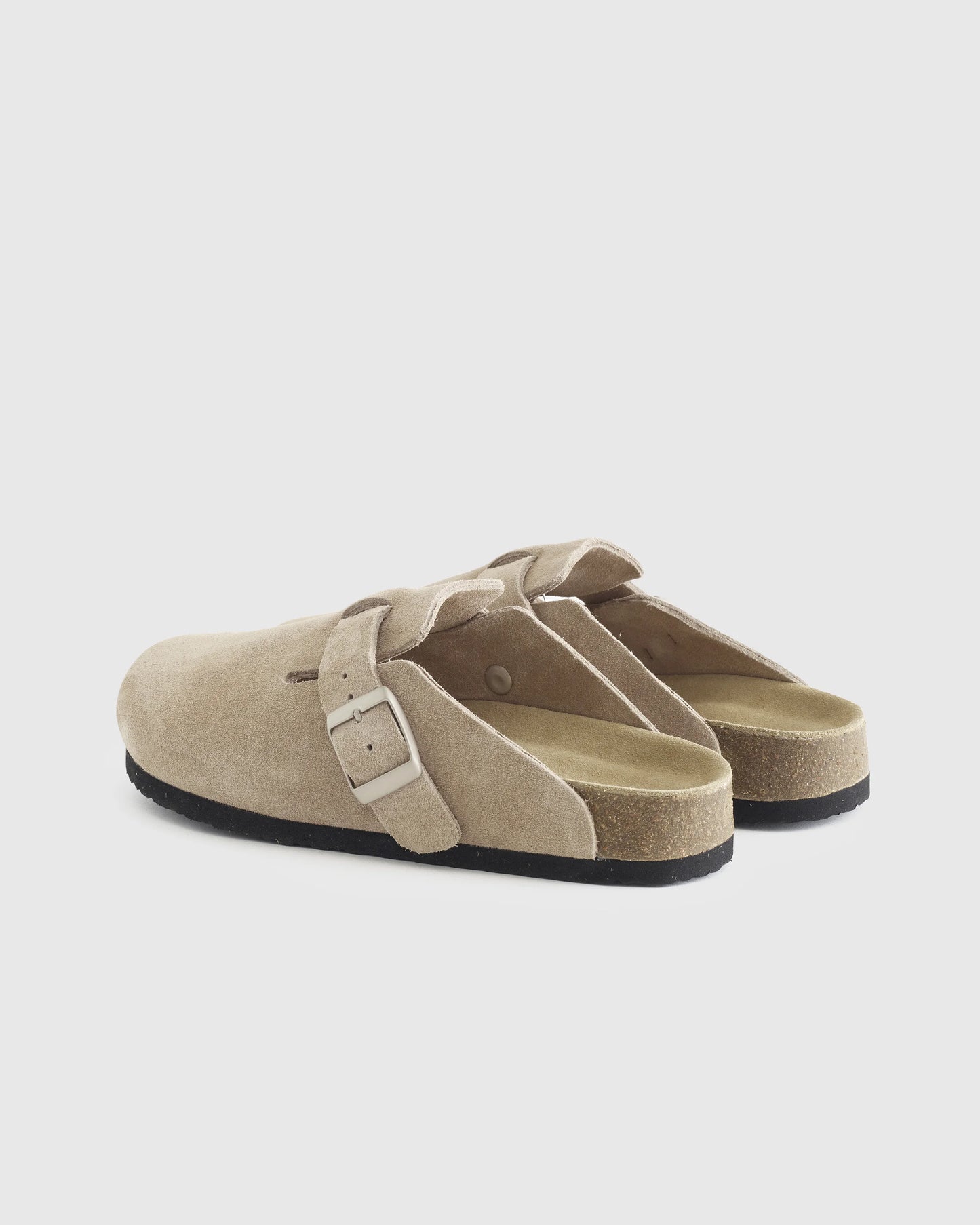 Water Repellent Suede Clog Mule - 5 / Dune