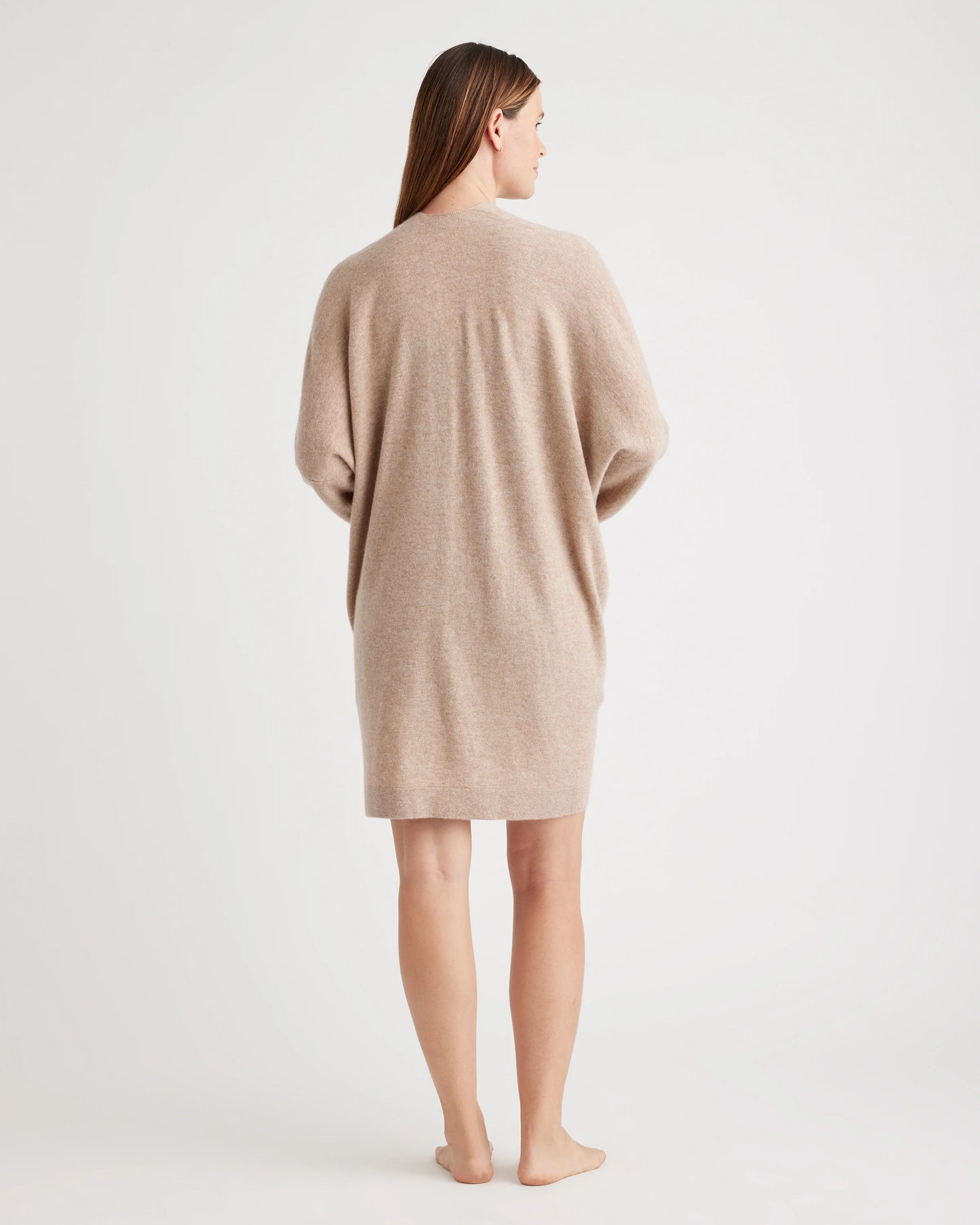 Mongolian Cashmere Maternity & Nursing Cocoon Cardigan - XS / Oatmeal