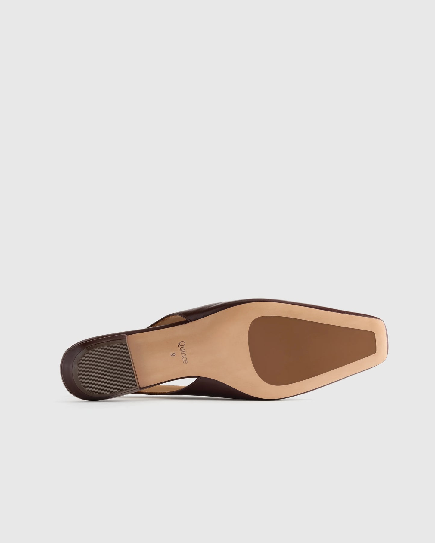 Italian Leather Slingback Flat - 5 / Bone