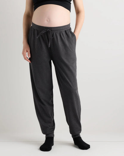 Dream Lounge Maternity Jogger - XS / Bold Black
