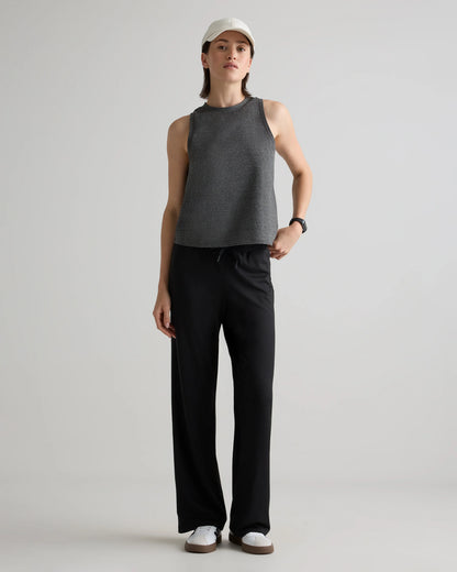 Flowknit Breeze High-Neck Tank - XS / Heather Deep Navy