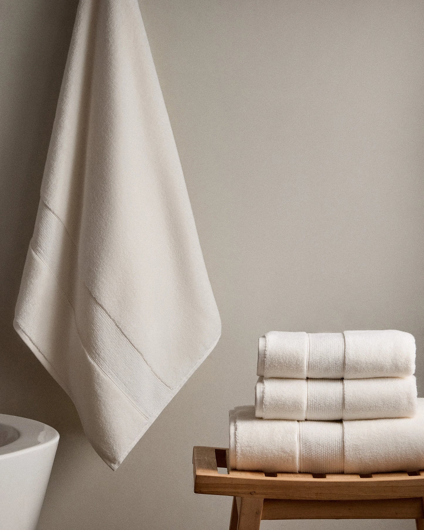 Classic Organic Turkish Cotton Bath Bundle (4 pieces) - One Size / White