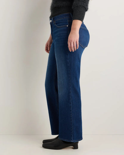 Curvy Bella Stretch Relaxed Straight Jeans - 24 / Charcoal Black