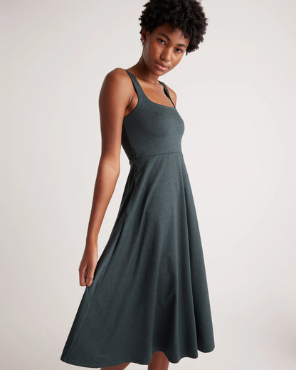 Flowknit Breeze Fit & Flare Dress - XS / Heather Green