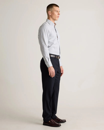 Organic Cotton Oxford Non-Iron Dress Shirt - S / Bold Black