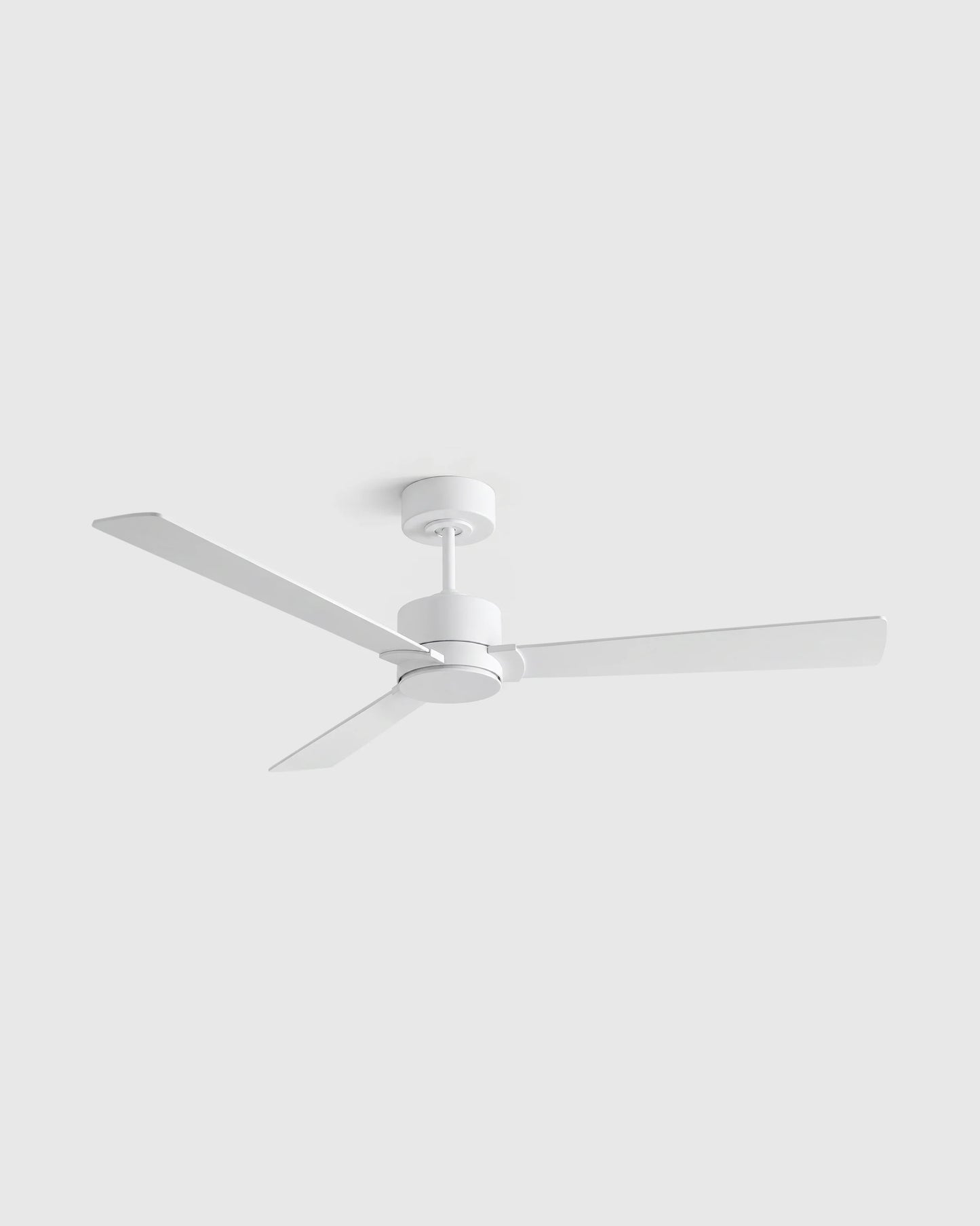 Minimalist Wood Blade Ceiling Fan - 44" / White
