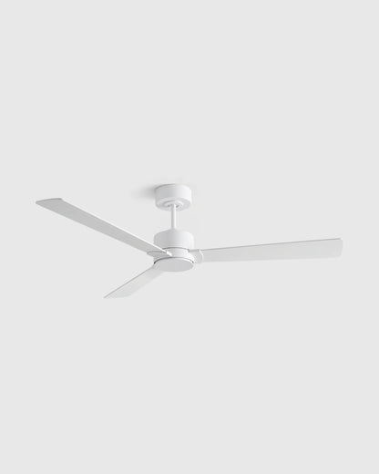 Minimalist Wood Blade Ceiling Fan - 44" / White