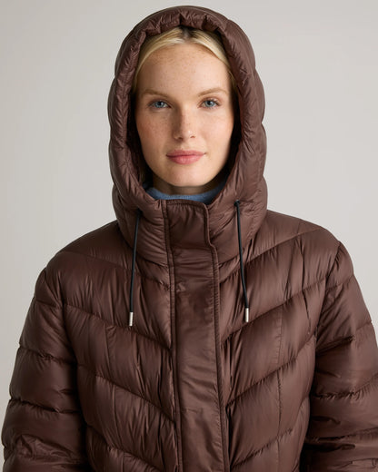 Responsible Down Belted Puffer Maxi Coat - XS / Morel Grey