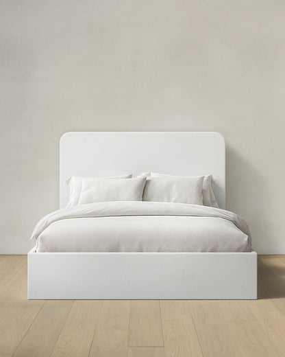100% Linen Curved Bed - Full / Canvas