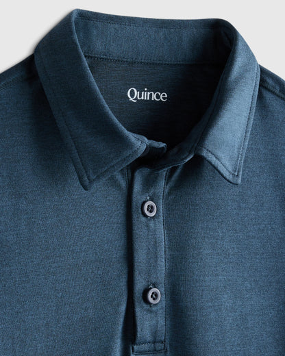 Flowknit Breeze Polo - 2T / Heather Ocean Navy
