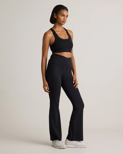 Ultra-Form High-Rise Crossover Flared Pant - XS / Black