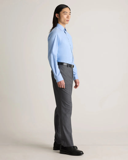 Organic Cotton Oxford Non-Iron Dress Shirt - S / Bold Black