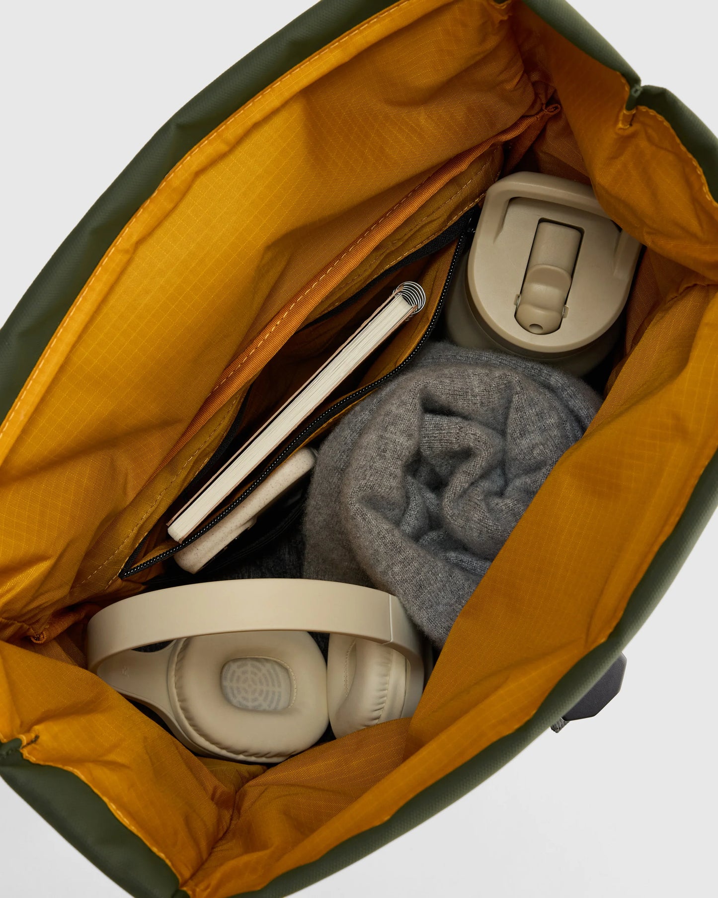 Weather Proof Roll-Top Backpack - One Size / Navy