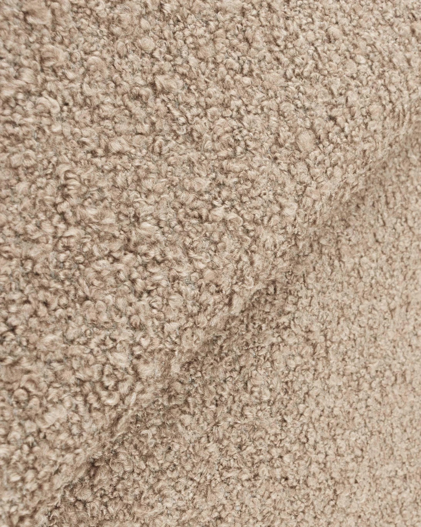 Plush Boucle Square Bed - Full / Ivory