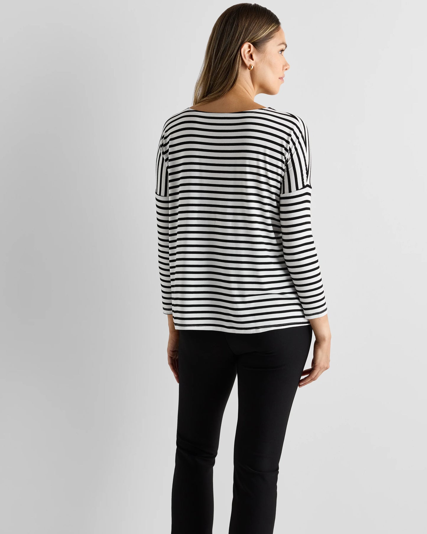 Bamboo Jersey Maternity Long Sleeve Tee (2-pack) - XS / Wine Tasting Red/Nocturnal Green