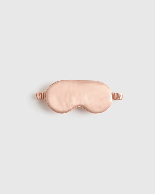 Mulberry Silk Beauty Sleep Mask - One Size / Soft Pink