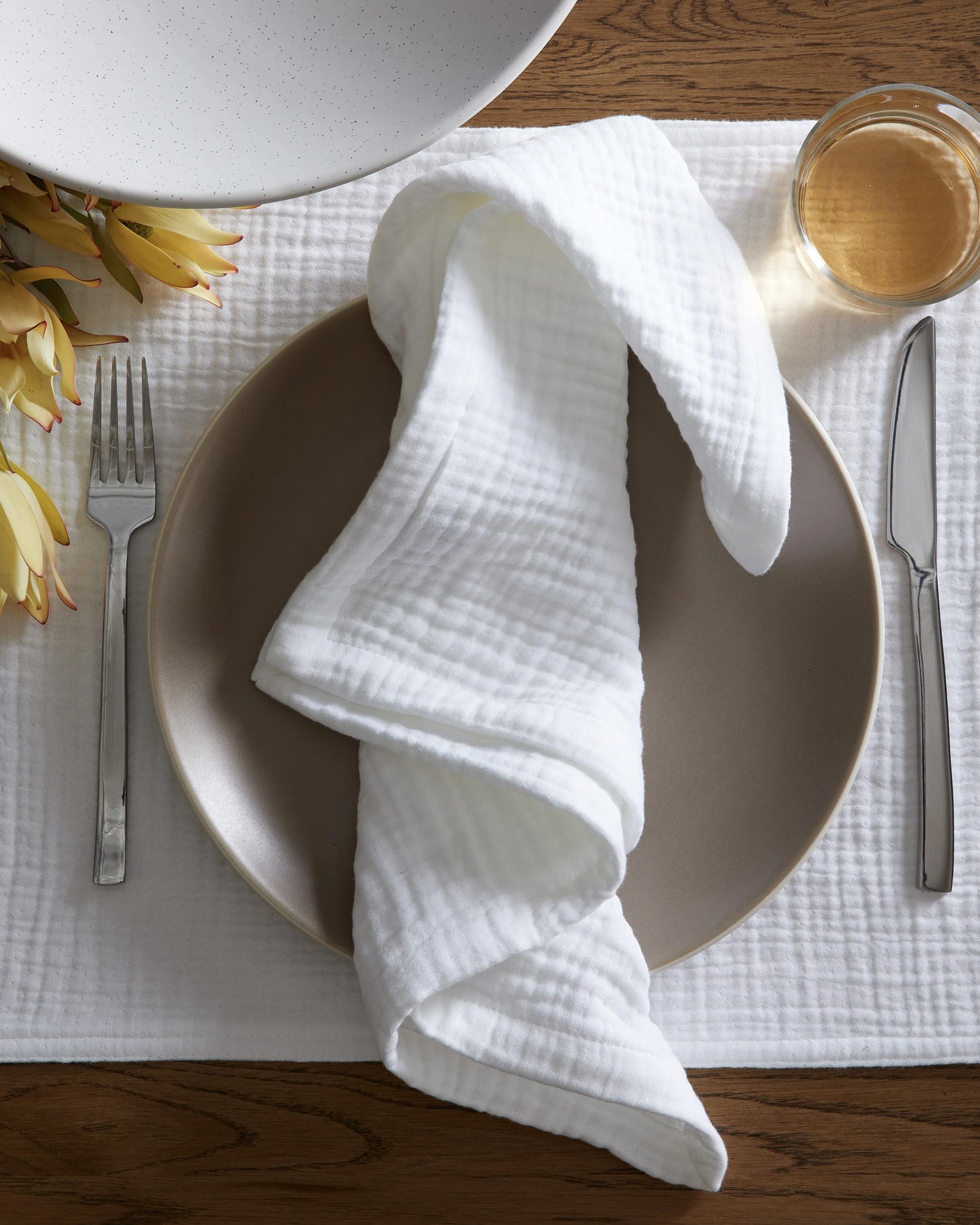 Organic Cotton Gauze Napkins (Set of 8) - One Size / Chocolate