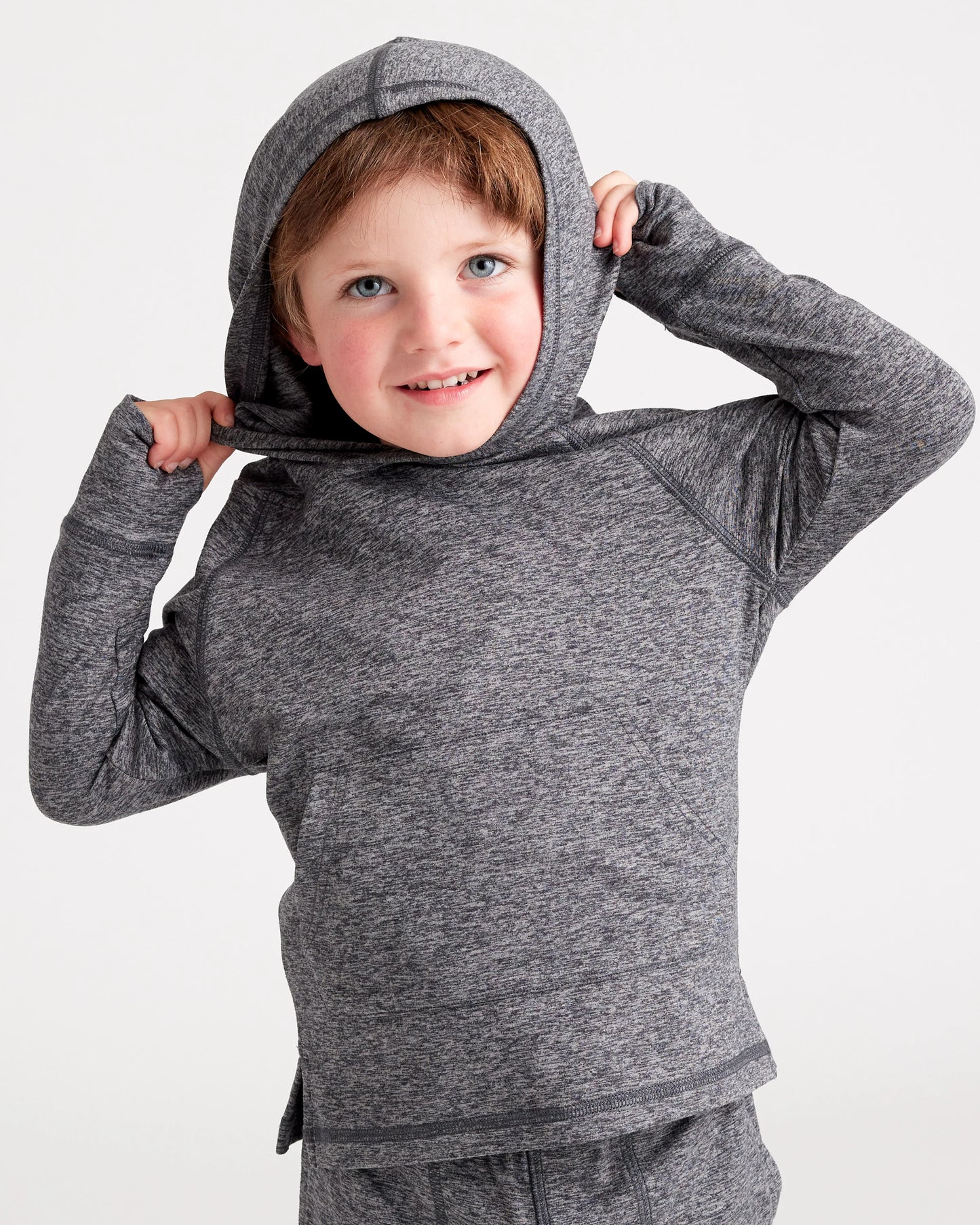 Flowknit Pullover Hoodie - 2T / Heather Navy