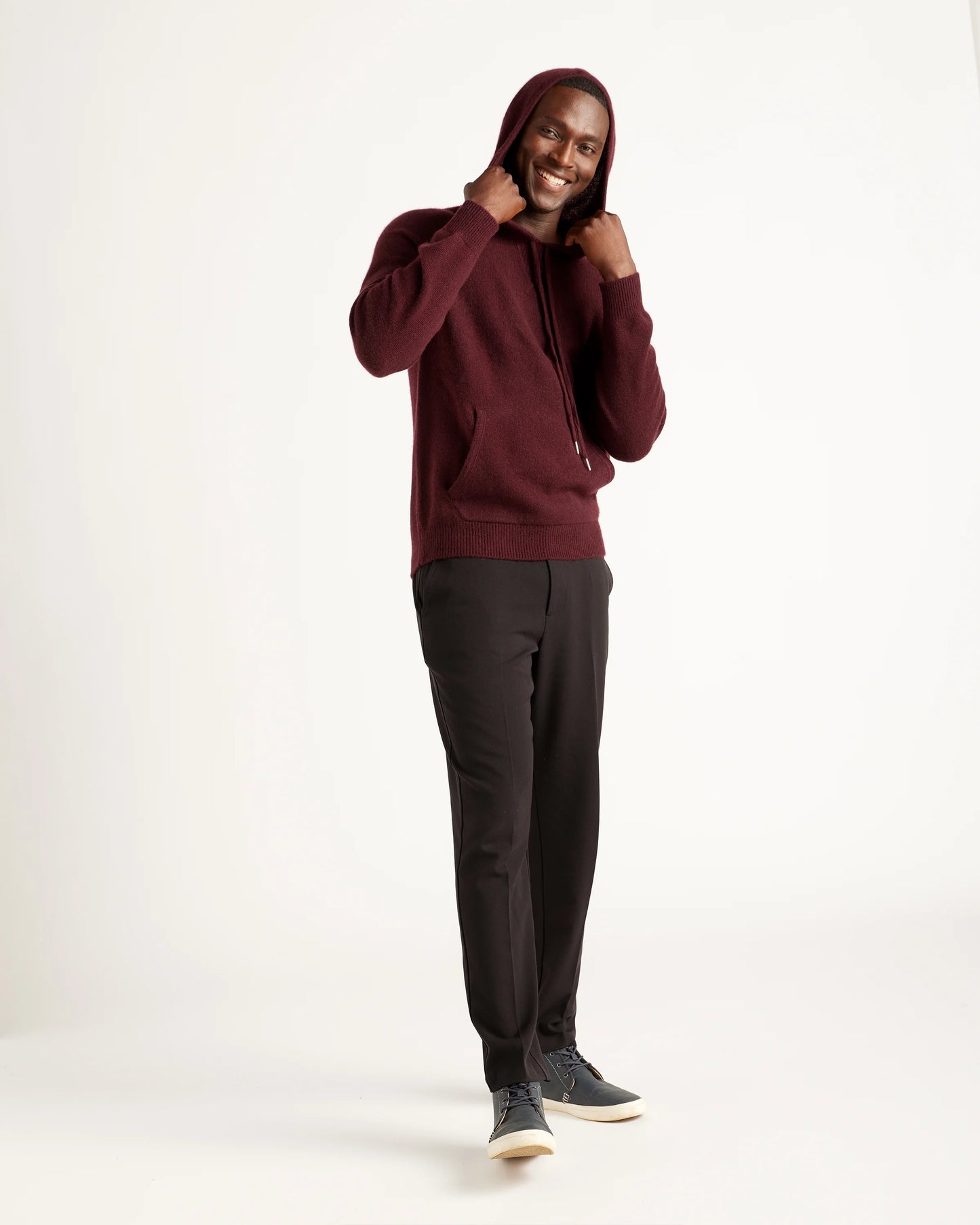 Mongolian Cashmere Pullover Hoodie - XS / Sea Spray Green