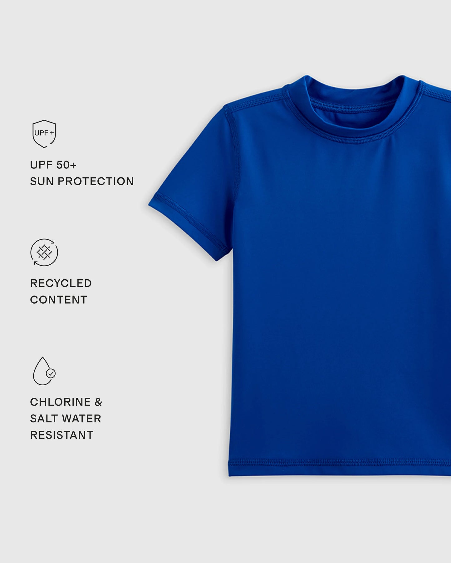 Short Sleeve Rash Guard Top - 2T / Coral Orange