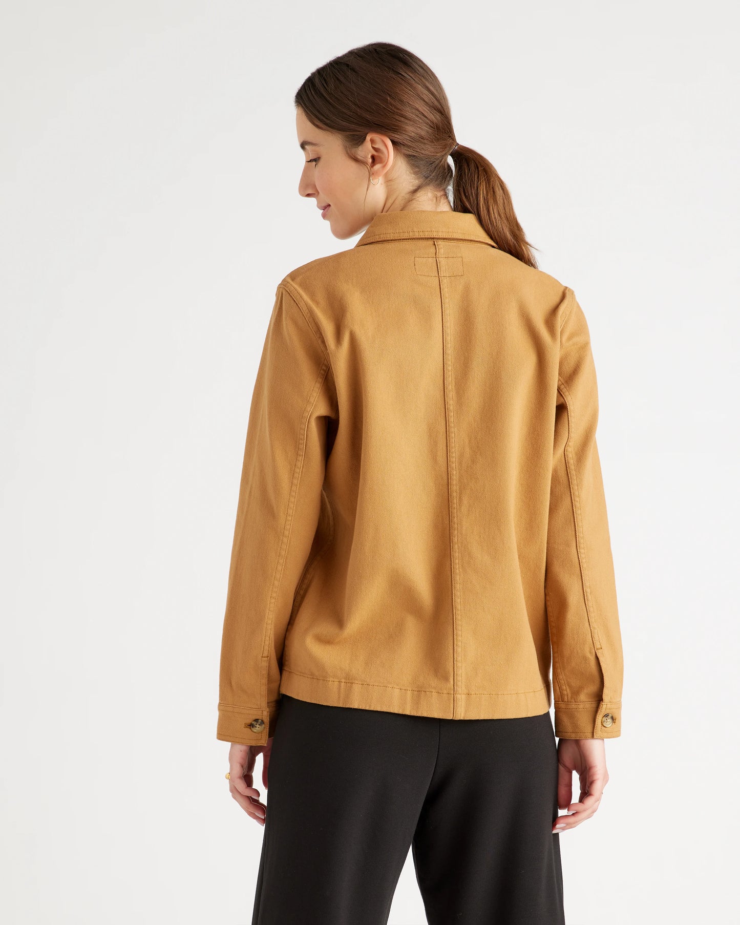Organic Comfort Stretch Chore Jacket - XS / Vanilla