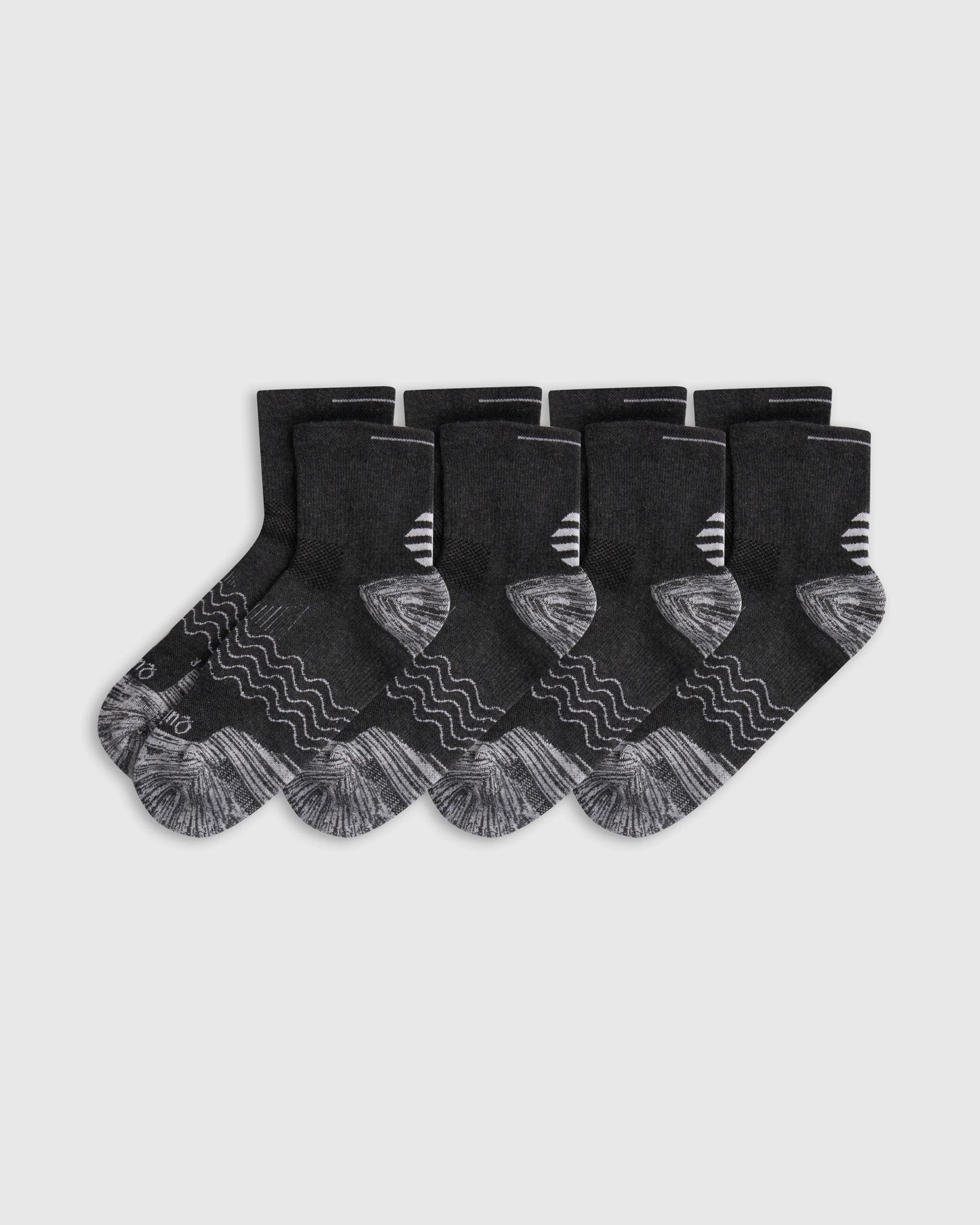 Performance Running Quarter Socks (4-Pack) - S / White