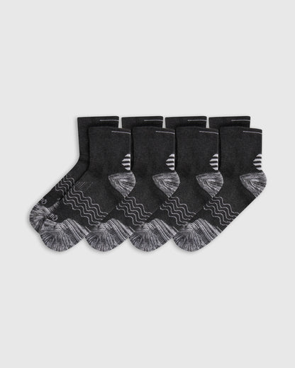 Performance Running Quarter Socks (4-Pack) - S / White