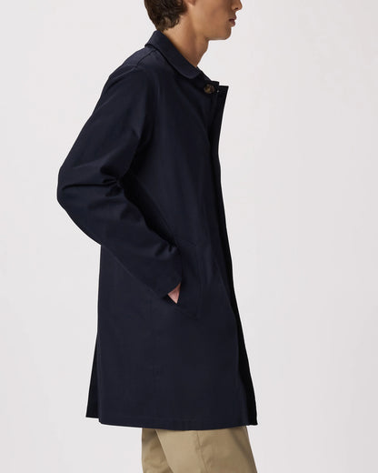 Comfort Stretch Trench Coat - S / Midnight Black