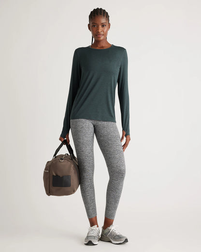 Flowknit Breeze Long Sleeve Top - XS / Heather Deep Navy
