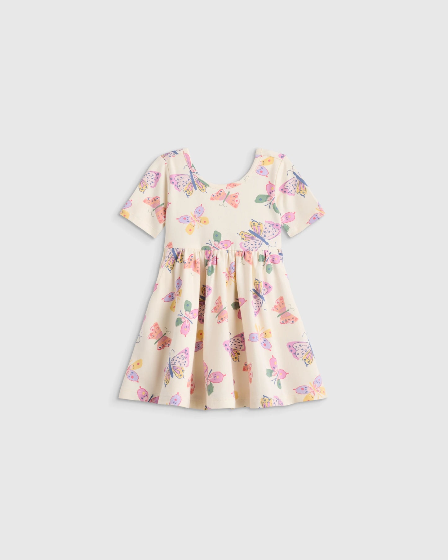 Organic Cotton Skater Dress - 3-6M / Animal Print