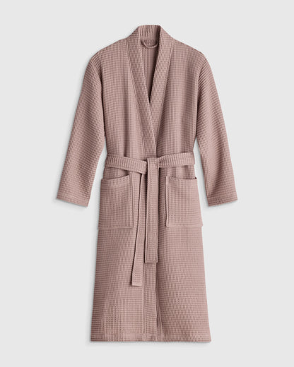Organic Turkish Waffle Robe - XS / White