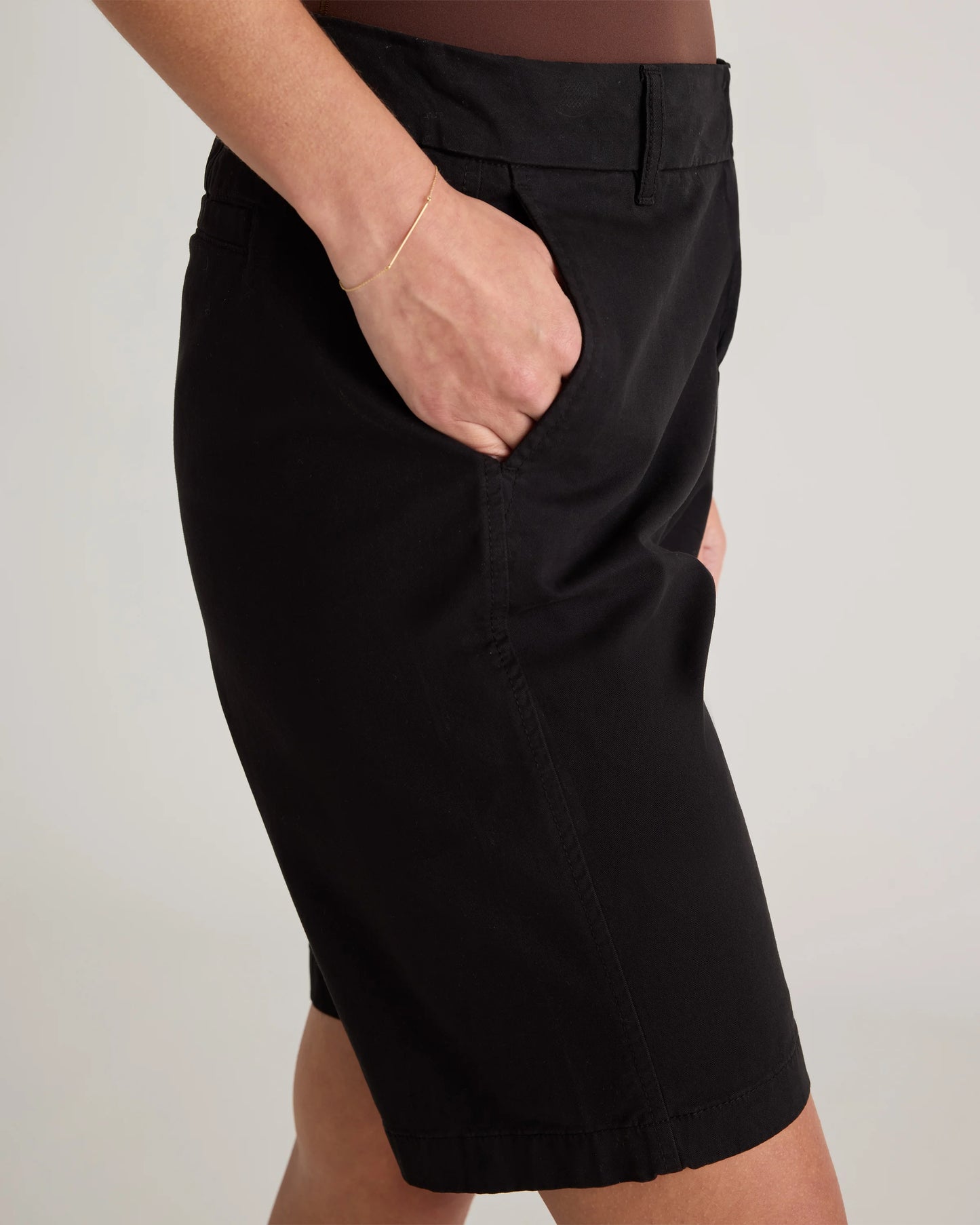 Organic Stretch Cotton Chino Bermuda Shorts - 0 / Bayberry Olive