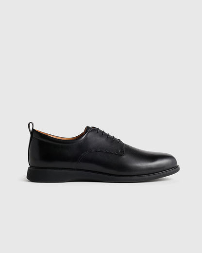 Hybrid Italian Leather Derby - 7 / Black
