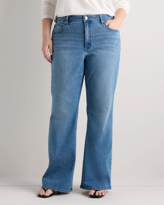 Luna Stretch Flare Jeans - 33 / Seaside Blue