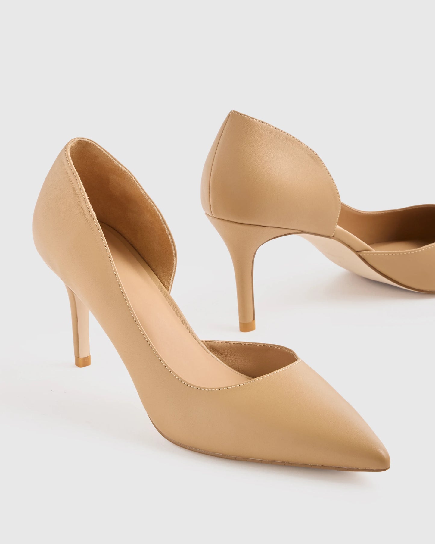 Italian Leather 75mm d'Orsay Pump - 5 / Black