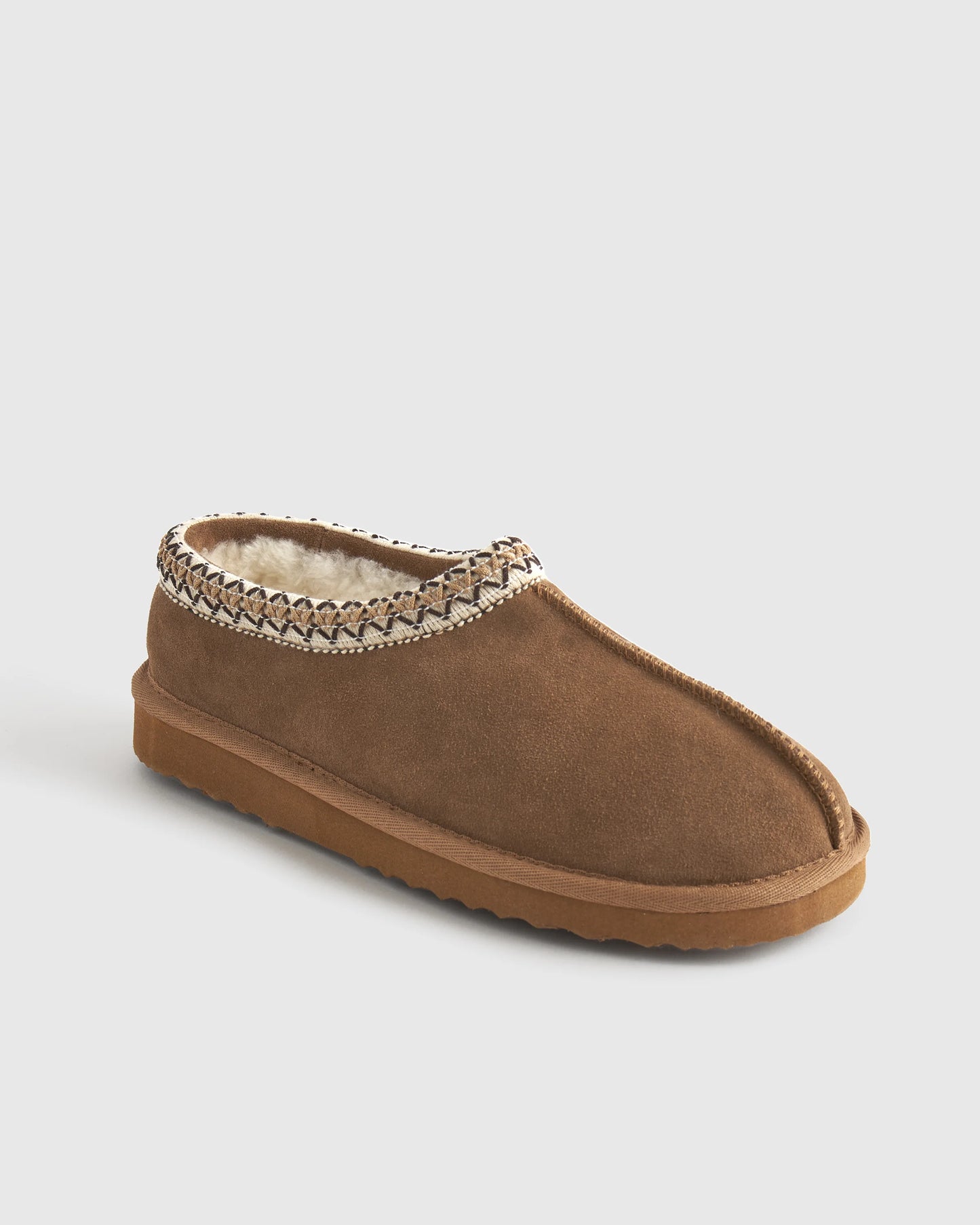 Australian Shearling Clog Slipper - 5 / Pecan
