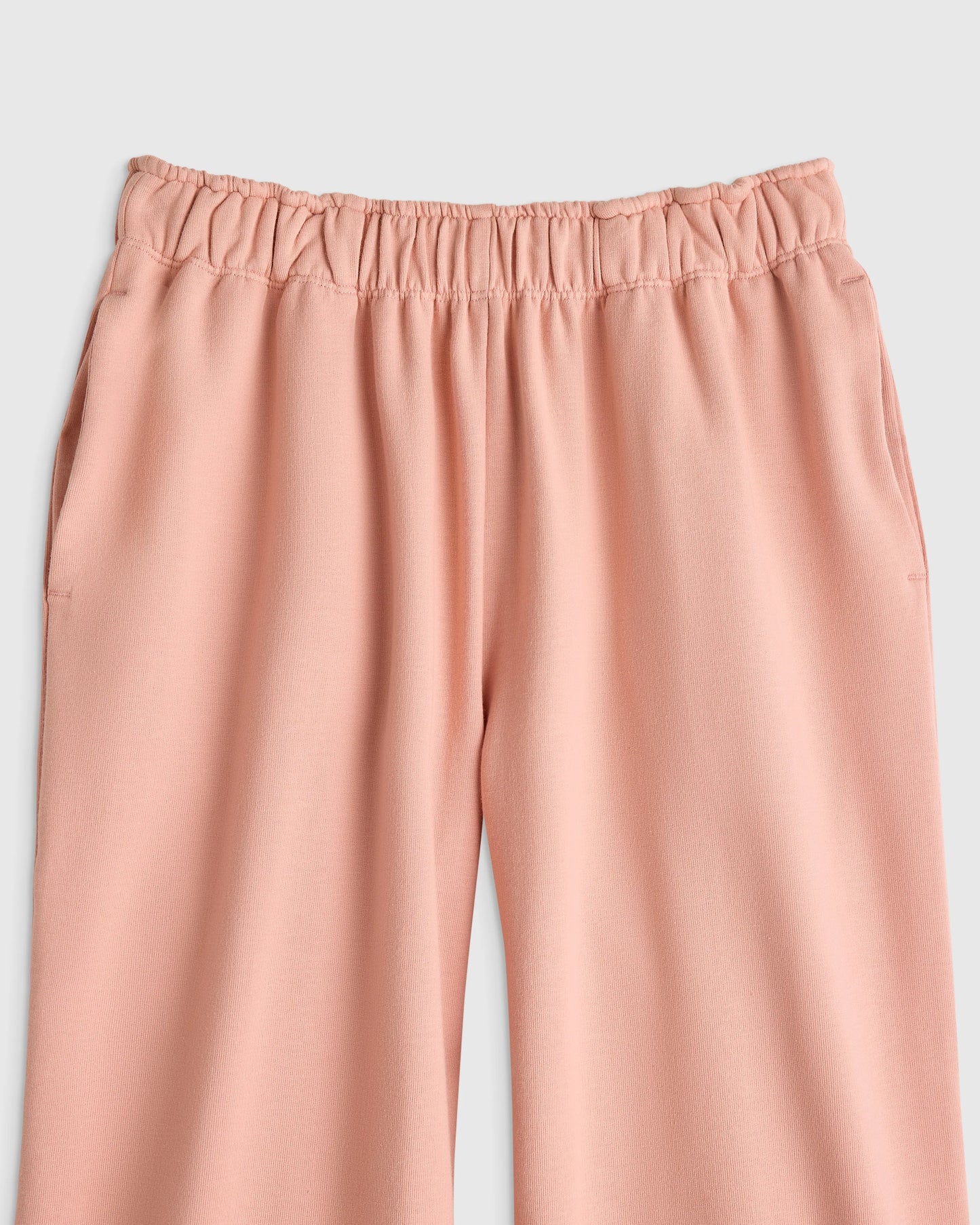 Girls Organic Cotton French Terry Wide Leg Pant - 6 / Pink Rose