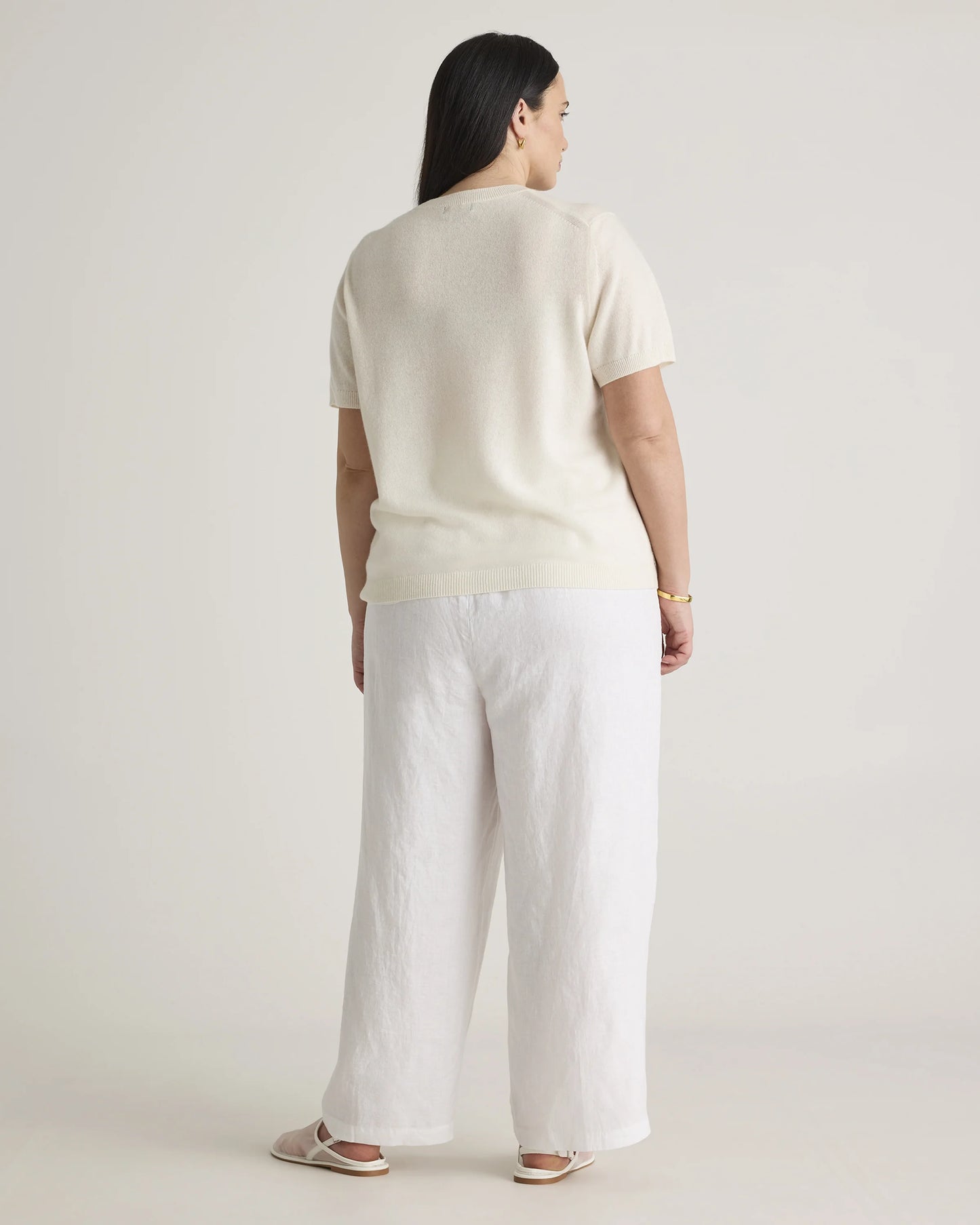 Mongolian Cashmere Tee - 1X / Heather Vintage Pink