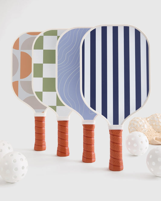 Four Paddle Pickleball Set - One Size / Navy/Sky Blue/Sage/Cantaloupe