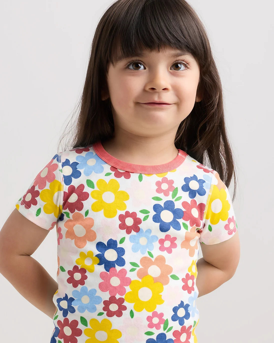 100% Organic Cotton Short Sleeve and Pant Pajama Set - 2T / Planets