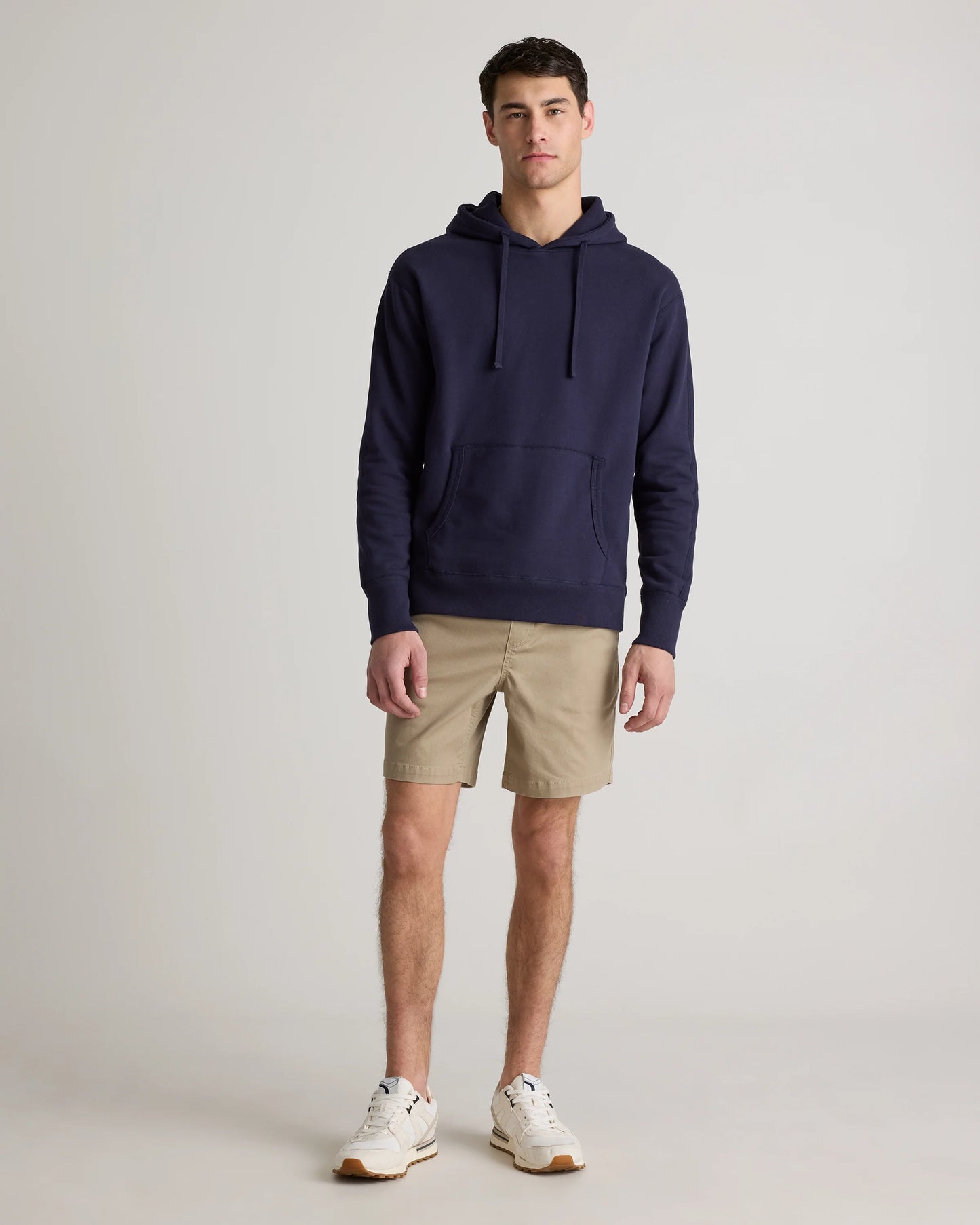 Organic Midweight French Terry Pullover Hoodie - S / Light Heather Grey