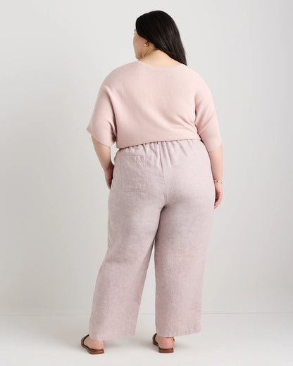 100% European Linen Pants - 1X / Bayberry Olive