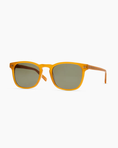 Boston Polarized Acetate Sunglasses - One Size / Honey with Green lens
